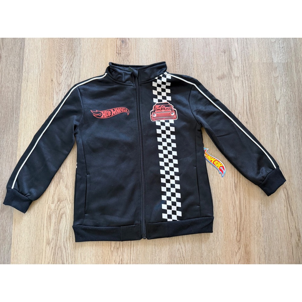 Boys track jacket hot wheels small 6/7
